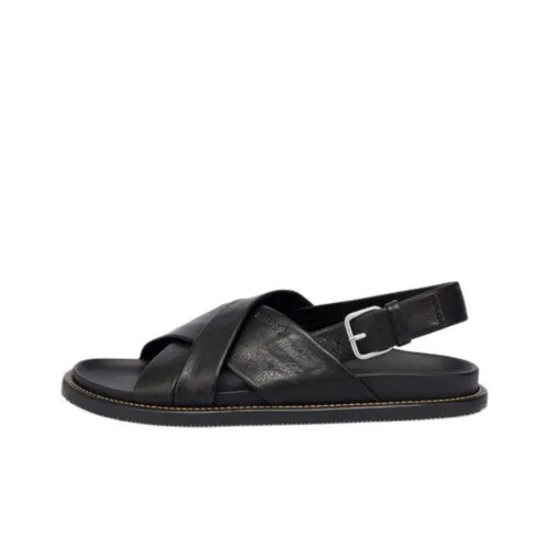 Pollini One Ремешок Сандалии Мужские Черные