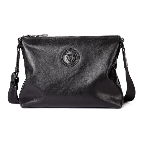 PABOJOE Сумка через плечо из коровьей кожи маленькая квадратная сумка сумка через плечо стандартная мужская черная