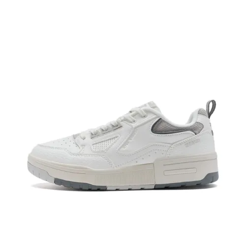 XTEP New Dawn Коллекция Противоскользящие Низкие Кроссовки для Скейтбординга Женские Белые Серые