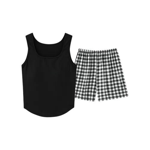 The Story Of The Flower Season Пижамный комплект Женские Черный