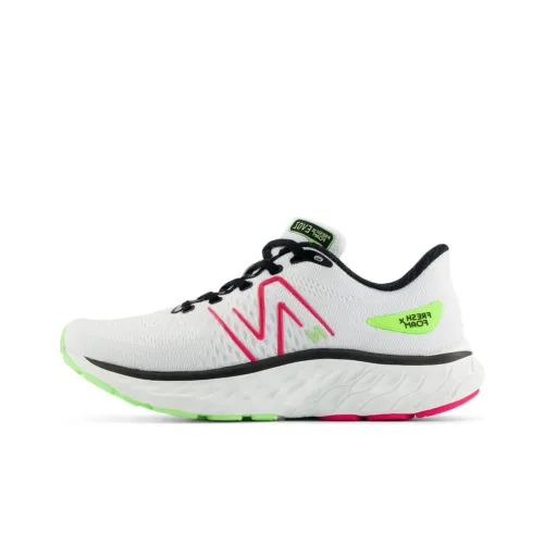 New Balance Evoz v3 Устойчивый к истиранию Низкий Топ Повседневные Беговые кроссовки Женские Белый Красный Зеленый