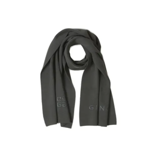 GIVENCHY Шерсть Кашемир Вязаные Шарфы Мужской Серый