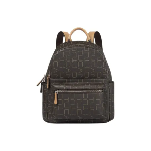 TUCANO ПВХ Кожа с ПУ Кожа Студенческий Повседневный Рюкзак Большой Женский Кофейный