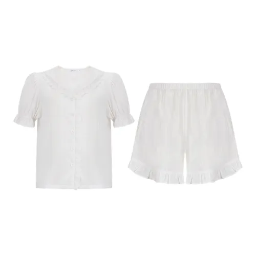 BLEO Pajama Комплект Женский Чисто Белый