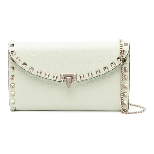 Valentino Сумка через плечо из телячьей кожи женская светло-зеленая