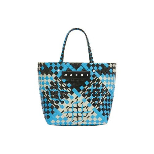 MARNI Полипропиленовая сумка-тоут сумка для покупок женская черная и синяя