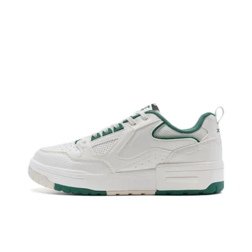 XTEP New Dawn Коллекция Противоскользящие Устойчивые к истиранию Низкие Кроссовки для скейтбординга Женские Белые Зеленые