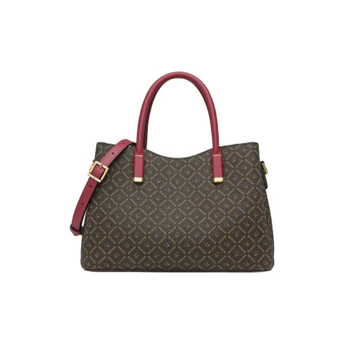 GOLDLION ПВХ Портативная Сумка через плечо Сумка на плечо Большая Женская Коричневая Бургунди