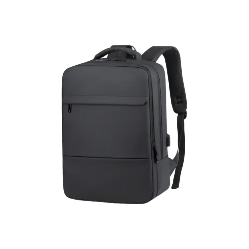 CMLZIUA Рюкзак из кожи с мембраной унисекс черный