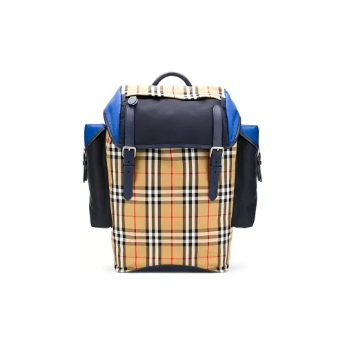 Рюкзак Burberry из ткани унисекс морской синий
