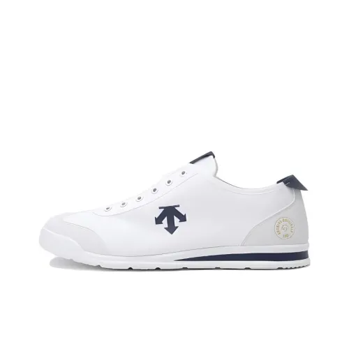 DESCENTE Cron tempo противоскользящая устойчивая к истиранию низкий топ повседневная обувь унисекс белый синий