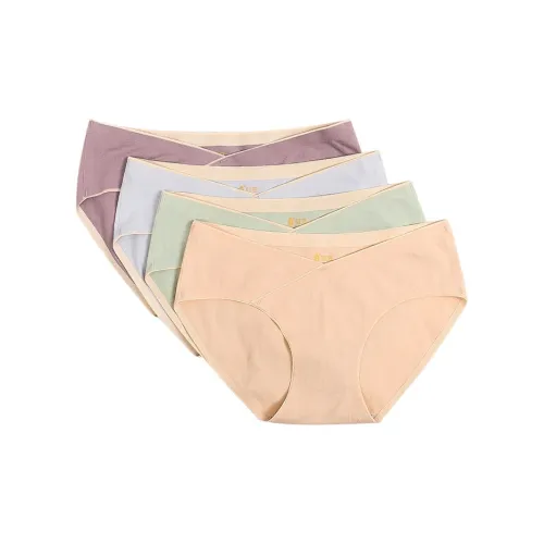 Red Bean Нижнее белье Женское 4 пачки Красота Кожа Aerobic Зеленый Свежий Синий Розовый Фиолетовый