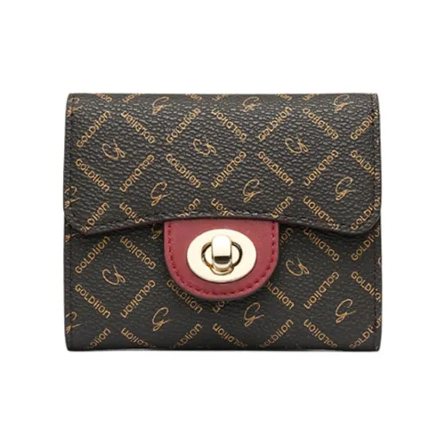 GOLDLION PVC Кошелек Женский Бордовый Абрикос