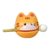 Merit Деревянная Рыбка Оранжевая Кошка 10,5*6,8*6 см