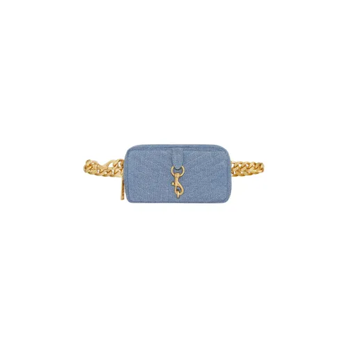 REBECCA MINKOFF Linen Wallet Women's Denim Blue