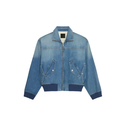 Givenchy Bomber Куртка в Джинсовых Куртках и Пальто Мужской Средний Синий