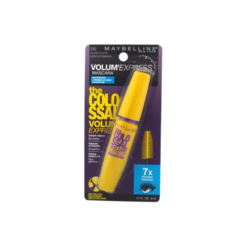 Maybelline Желтая Мини Квадратная Сумка с Клапаном Mascaras Водонепроницаемый 8 мл