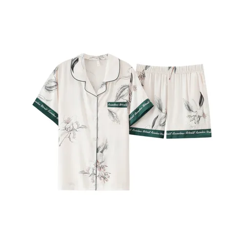 The Story Of The Flower Season Пижама Набор Женские Белые