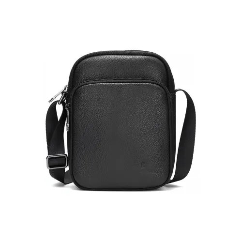 Roberta Di Camerino Сумка через плечо из ткани коровьей кожи двойное отделение обычная мужская черная