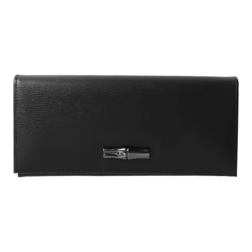 LONGCHAMP Телячья кожа Кошелек Унисекс Черный