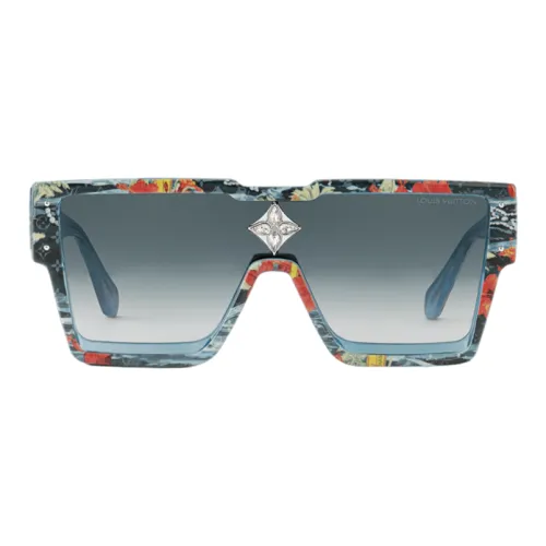 LOUIS VUITTON Квадратные солнцезащитные очки Унисекс Синий