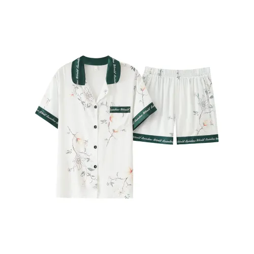 The Story Of The Flower Season Пижама Набор Женские Белые