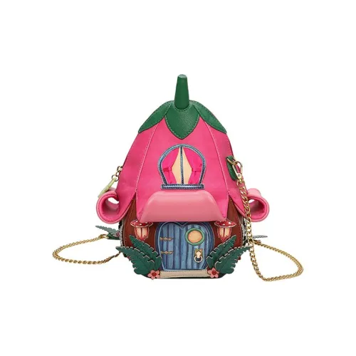 Vendula ПУ (полиуретан) Сумка через плечо Средняя Женская Розово-красная