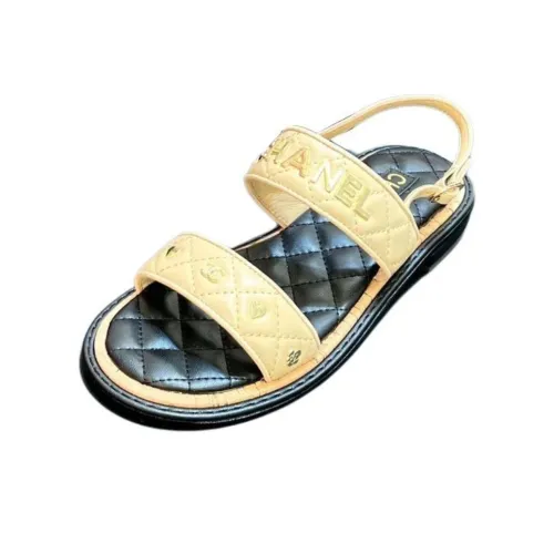 CHANEL One Ремешок Сандалии Женские Желтые