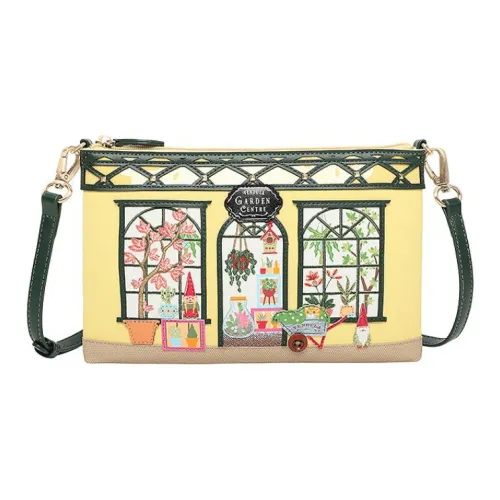 Vendula ПУ (полиуретан) Сумка через плечо Средняя Женская Желтая Зеленая