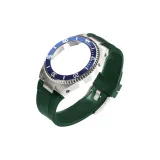 Blue Ring Steel Case + Green Strap  
Синий кольцо, стальной корпус + зеленый ремешок