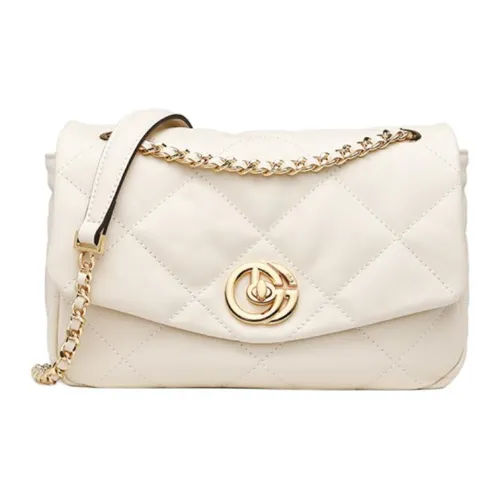 GOLDLION Сумка через плечо из коровьей кожи с синтетической кожей женская черная экрю абрикос