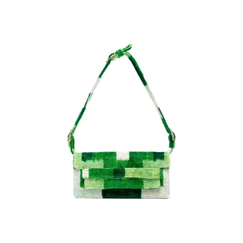 La Milanesa Вельветовая Сумка Сумка через плечо Сумка через плечо Женская Зеленая