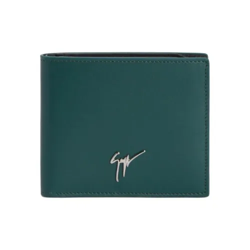 Giuseppe Zanotti GZ Leather Wallet Men's Green Джузеппе Занотти GZ Кожа Кошелек Мужской Зеленый