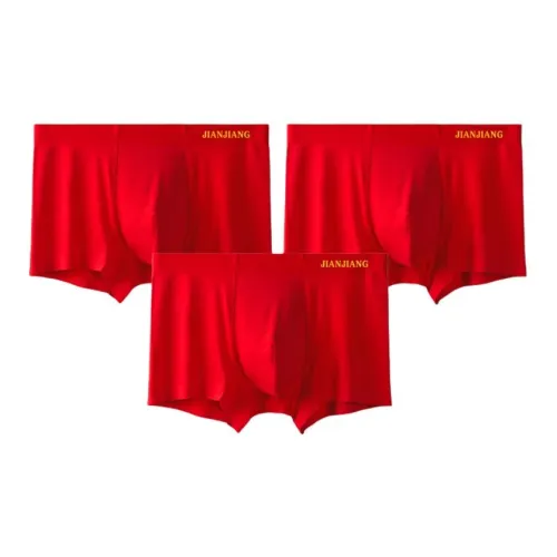 Master 3 Pack Red Men's Boxers