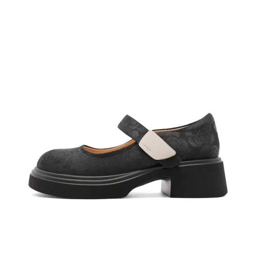 Белль Грубый каблук Туфли Мэри Джейн 4,5 см Женские