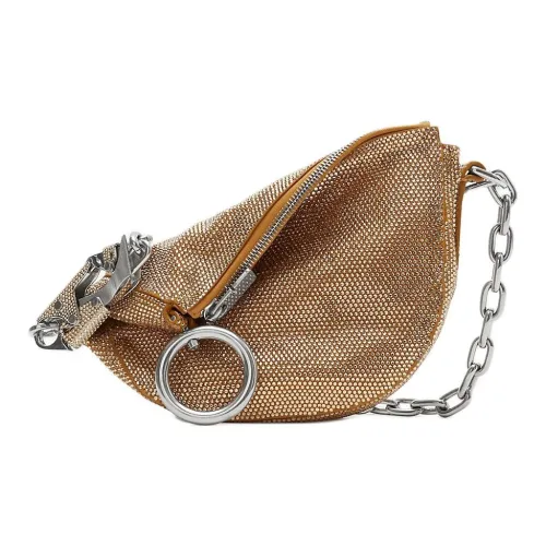 Burberry Knight Корова Кожа Замша Сумка Сумка через плечо Женская Желтая Нефритовая Цвет