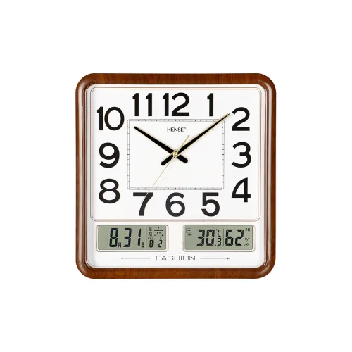 HENSE Кварцевый Movement Унисекс Настенные часы Белый