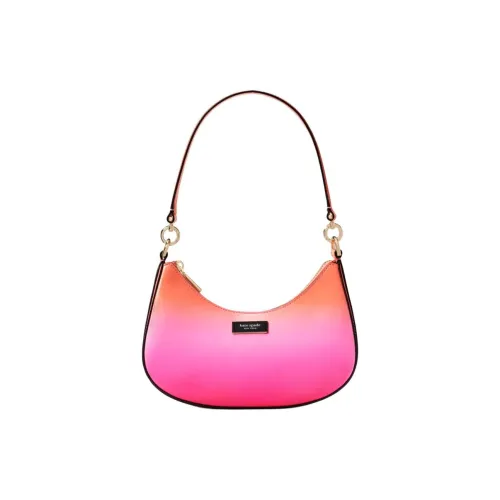 Kate Spade Sam Градиентный Saffiano Кожа Портативный Сумка через плечо Сумка на плечо Маленькая Женская Розовая Многоцветная