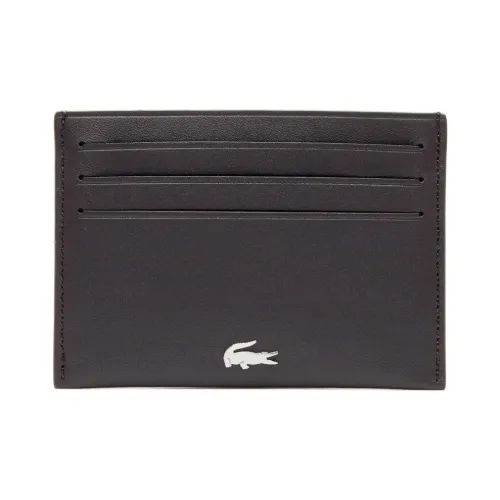Lacoste Телячья кожа Держатель для карт Стандартный Мужской Темно-коричневый