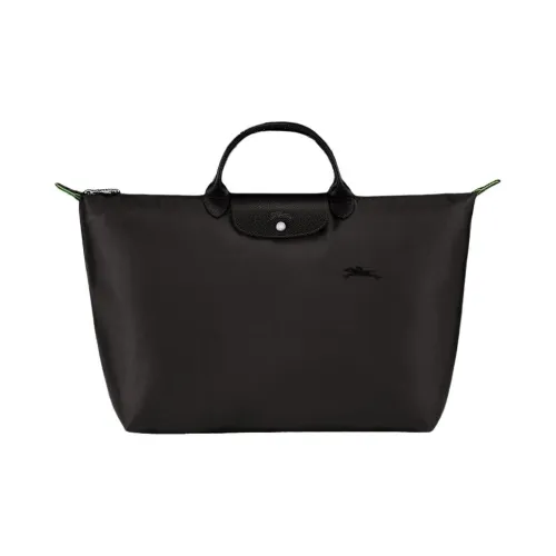 LONGCHAMP Холщовая сумка дорожная сумка сумка большого размера женская черная