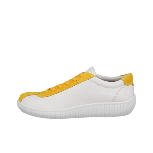Ecco Casual Низкий Топ Белый Желтый Мужской