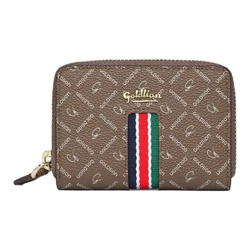 GOLDLION PVC Кошелек Женский Светлый Кофейный Кофейный