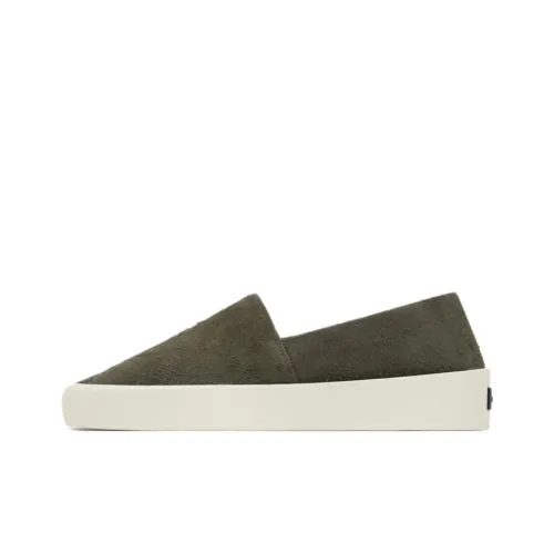 Fear Of God Slip-resistant Abrasion-resistant Low Top Skateboard Shoes Unisex Olive Green Fear Of God Противоскользящие Износостойкие Низкие Кроссовки для Скейтбординга Унисекс Оливково-зеленый