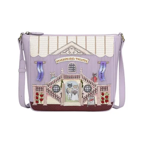 Vendula ПУ (полиуретан) Сумка через плечо Средняя Женская Фиолетовая