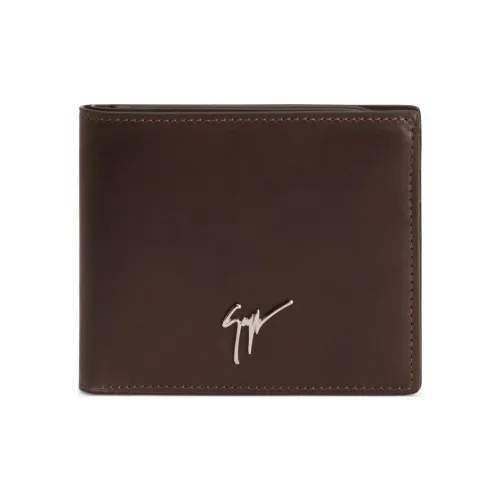 Giuseppe Zanotti GZ Leather Wallet Men's Dark Brown