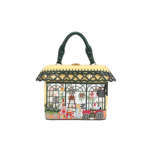 Vendula ПУ (полиуретан) Сумка Большая Женская Желто-Зеленая