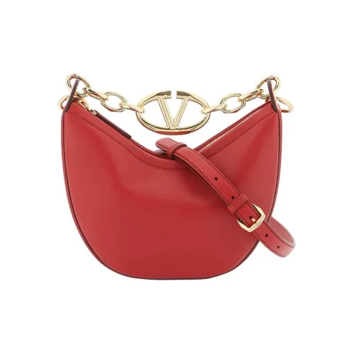 Valentino Garavani Lambskin Crossbody Bag Shoulder Bag Mini Women's Red Валентино Гаравани Коровья кожа Сумка через плечо Сумка на плечо Мини Женская Красная