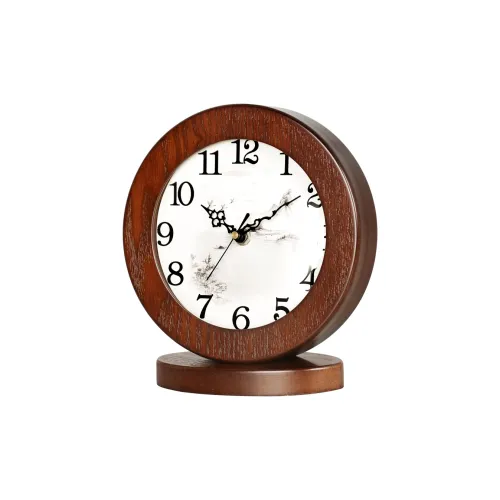 HENSE Кварцевый механизм Wood Настольные часы Унисекс Белый циферблат HD281