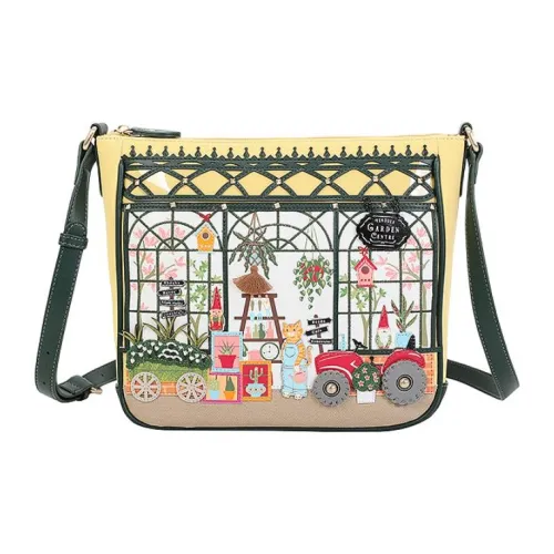 Vendula ПУ (полиуретан) Сумка через плечо Средняя Женская Желтая