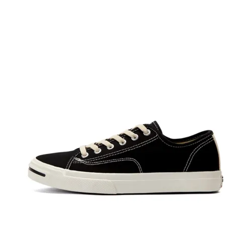 Dafu leaps forward Low-Top Canvas Shoes Black Unisex